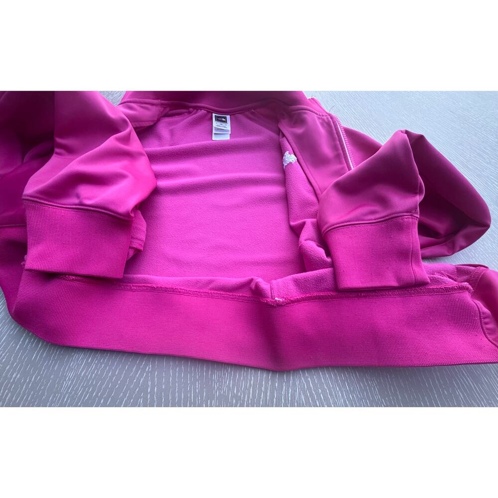 The North Face Womens L Track Jacket Pink White Piping Activewear Flaws Read - Picture 8 of 8